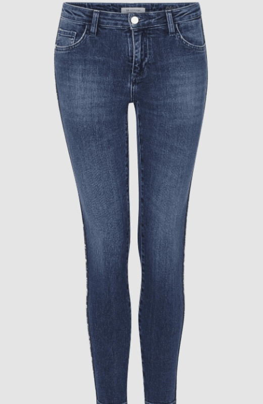 Rich&Royal Midi Jeans Lurex Stripe