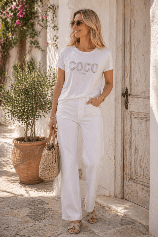 Coco tshirt hvit