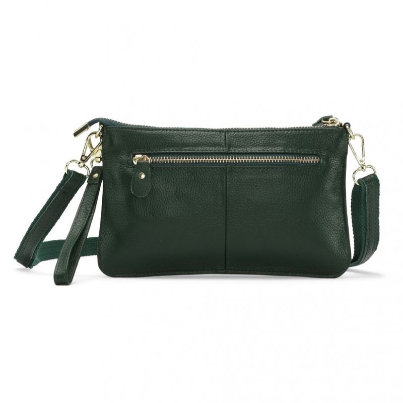 Just D Lux Grønn Skinn Clutch