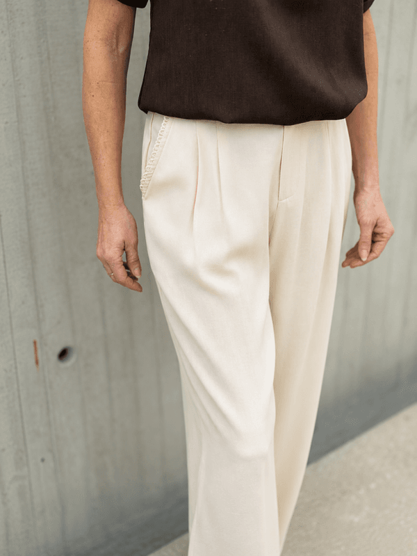 Lin bukse Beige