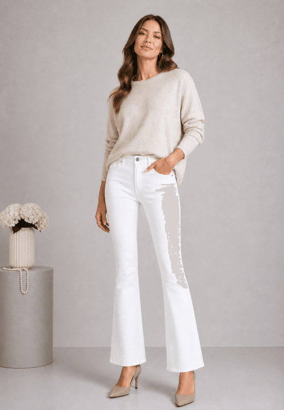 Robell Joella Hvit jeans 85 cm