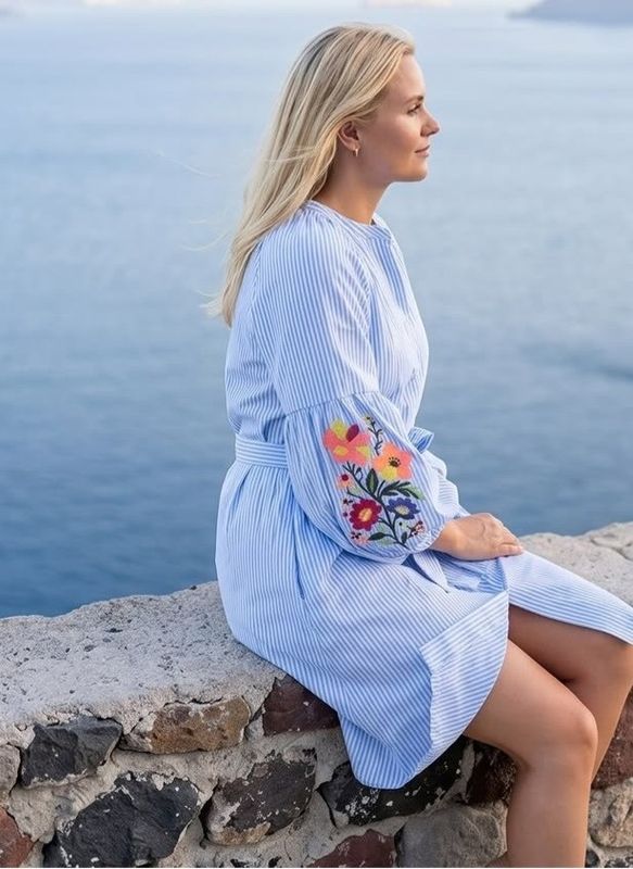 Lecoco Rina kjole lyseblå