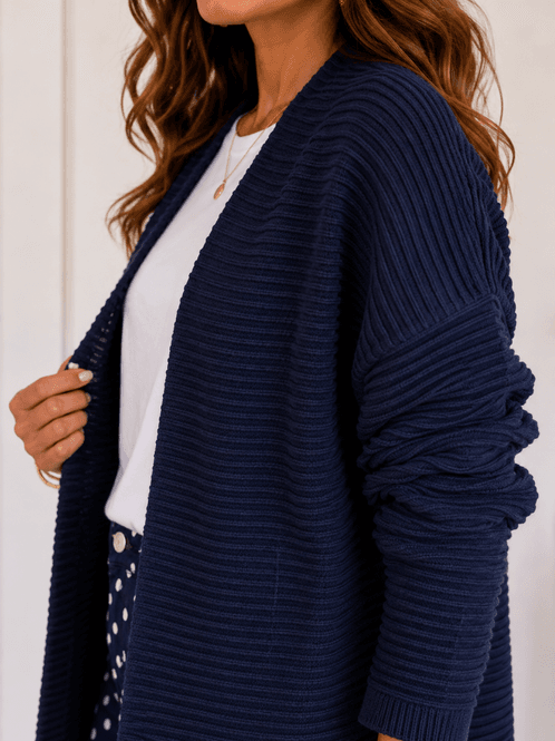 Hovedbilde Basic Apparel Marineblå Cardigans Jakke