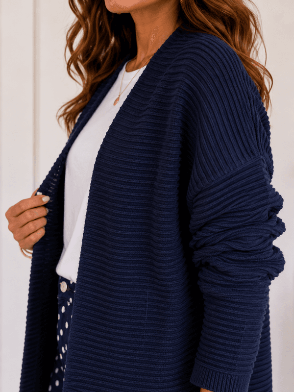 Basic Apparel Marineblå Cardigans Jakke