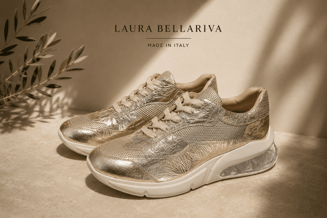Hovedbilde Laura Bellariva gull sneakers