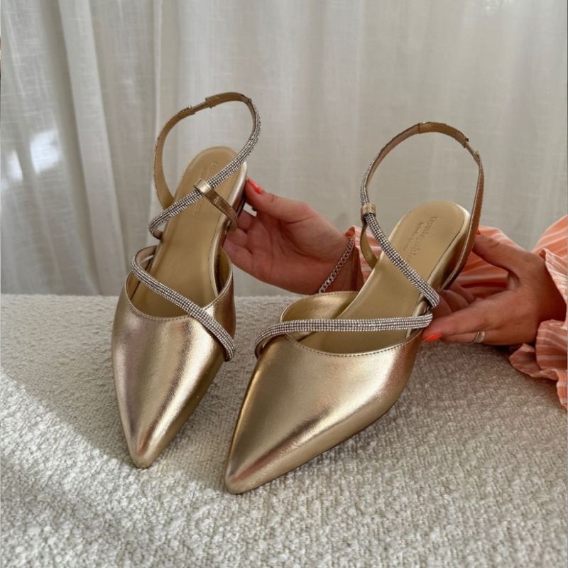Femenista gull ballerina