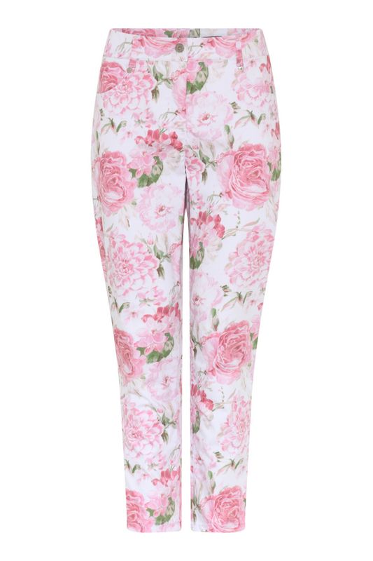 Robell Elena Hvit med rosa print