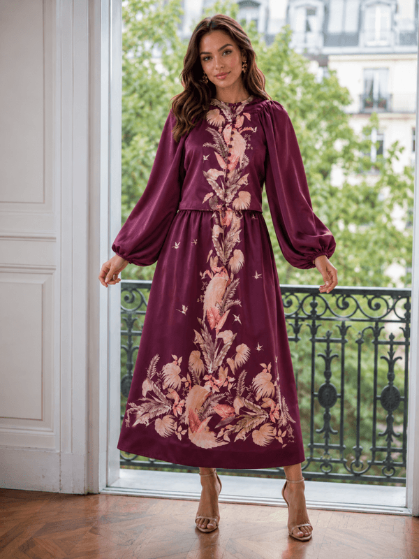 Lecoco Burgunder rød bluse