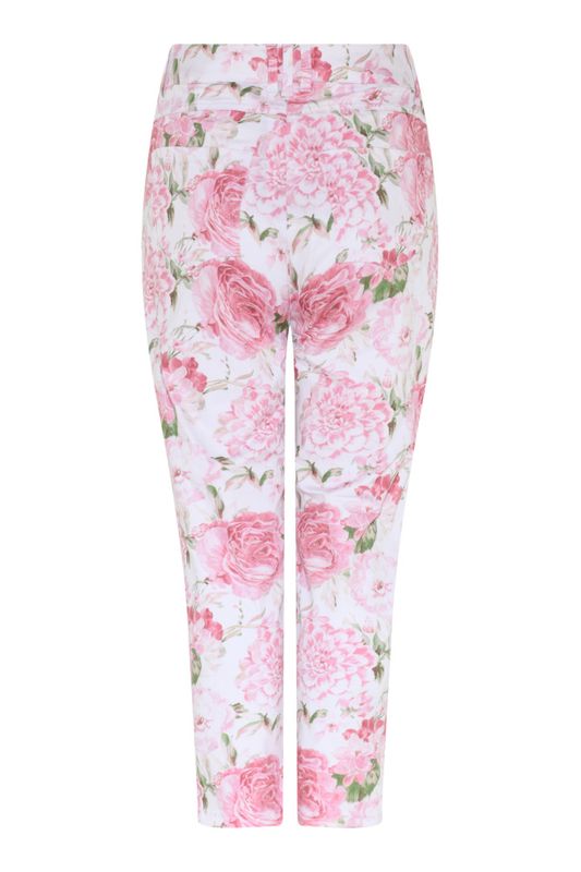 Robell Elena Hvit med rosa print