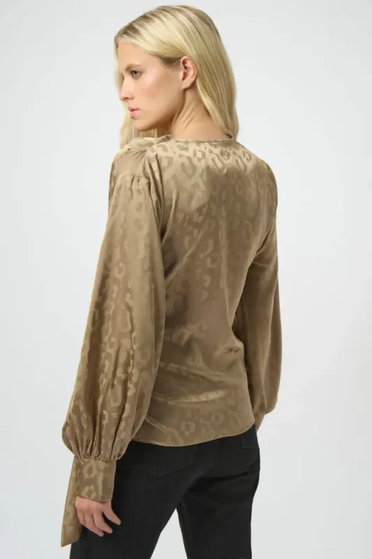 Ribkoff Wrap Bluse Taupe